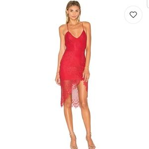 LOVERS + FRIENDS Skylight Dress in Red